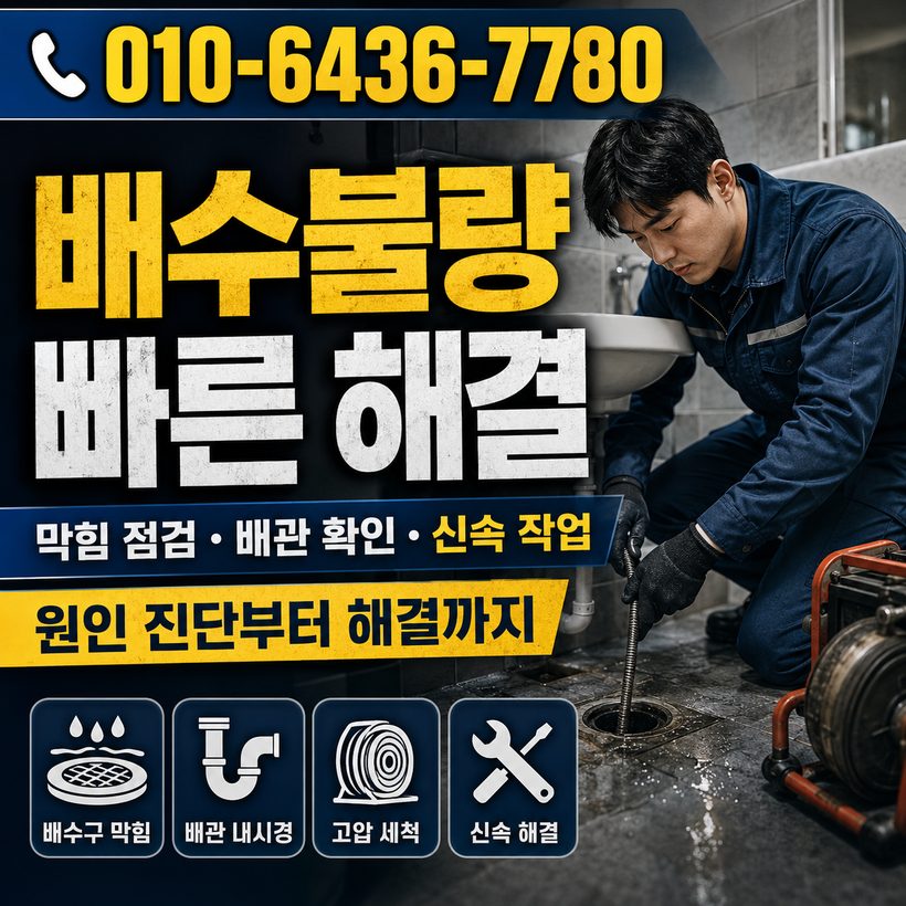 양정동 하수구막힘 빠른출동 4