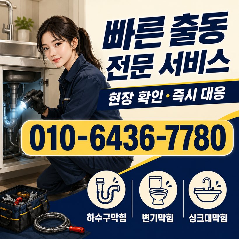 온양읍 지역 하수구뚫음 관련 이미지