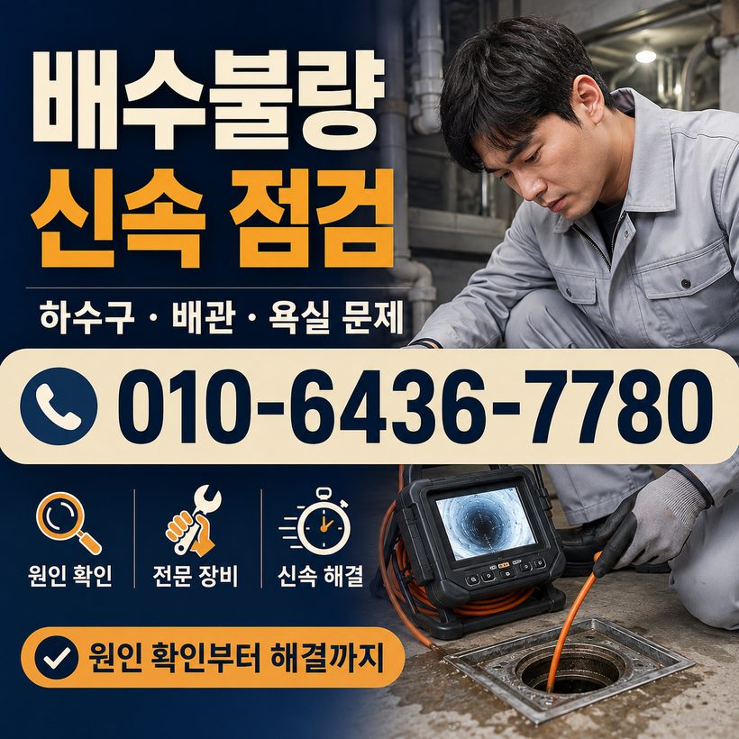 대연동 지역 싱크대막힘 관련 이미지