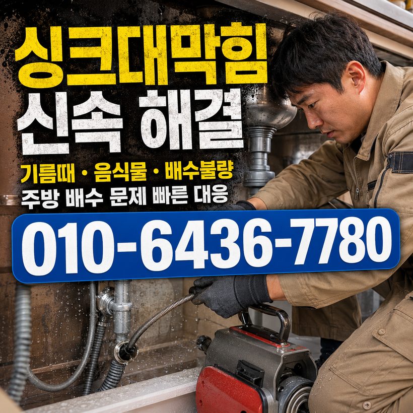 용호동 지역 배관막힘 관련 이미지