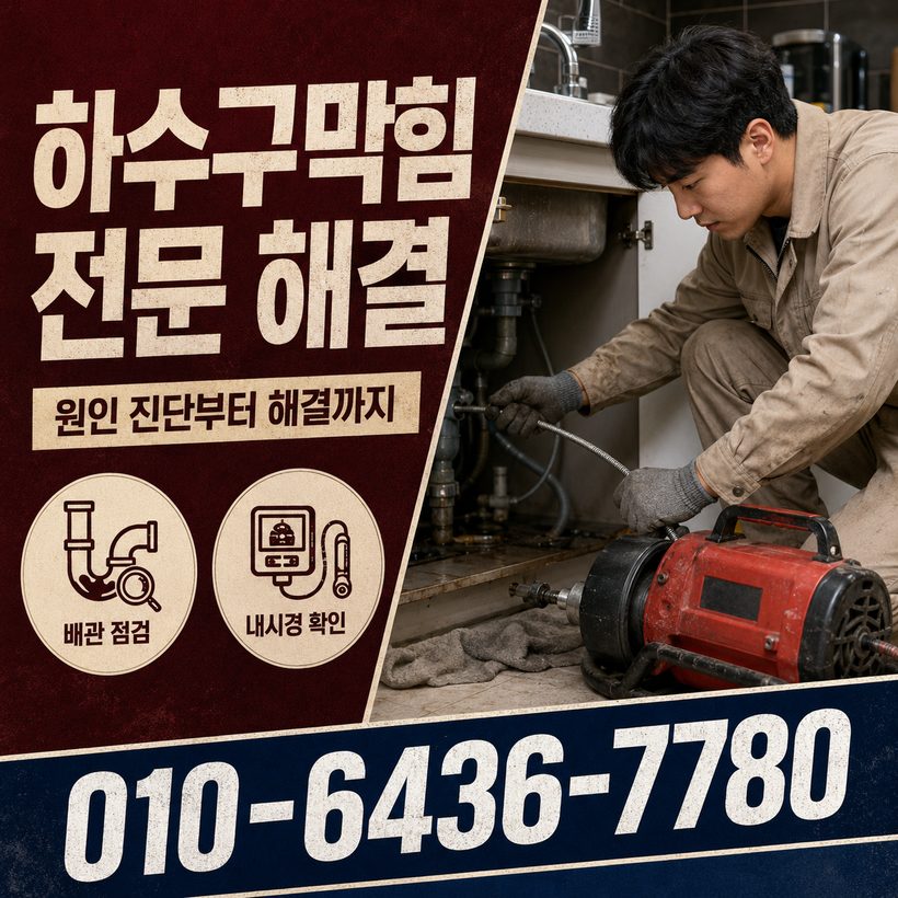 도평동 하수구막힘 빠른출동 1
